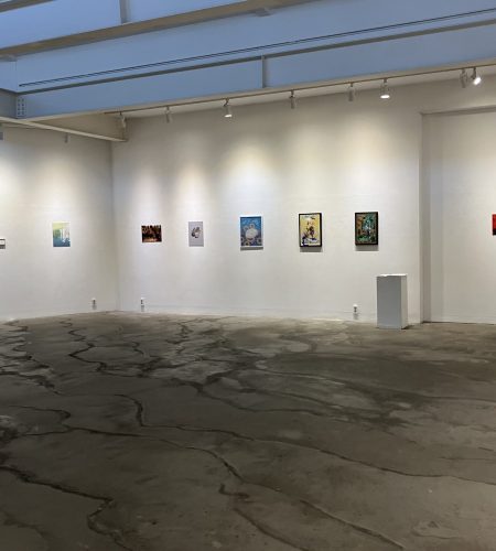 Works on Alberto Ballocca in the exhibition at the Cica Museu