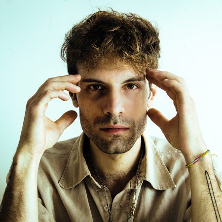 Profile picture of the contemporary Italian artist Alberto Ballocca. Image of the homepage.